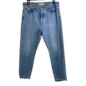 Levi’s premium women’s wedgie hidden button‎ fly tapered jeans 29